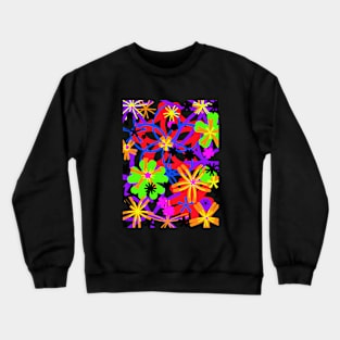Rainbow flower power Crewneck Sweatshirt